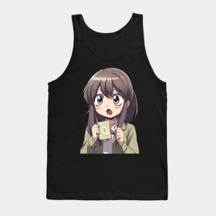 Shocked Anime Girl Tank Top